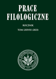 Prace Filologiczne LXXVIII (PDF)