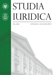 Studia Iuridica, nr 102. Lawmaking and Legislation (PDF)