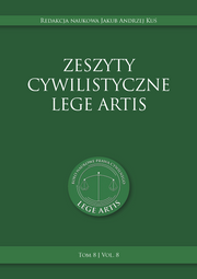 Zeszyty cywilistyczne Lege Artis. Tom 8 (EBOOK)