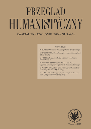 Przegląd Humanistyczny 2024/3 (486)