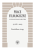 Prace Filologiczne. Literaturoznawstwo 13(16) 2023. Zaniedbane tropy (PDF)