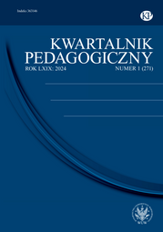 Kwartalnik Pedagogiczny 2024/1 (271). Interdyscyplinarne podejścia do zdrowia, edukacji i wsparcia społecznego: Badania nad rozwojem i integracją