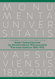 Nauki humanistyczne na Uniwersytecie Warszawskim. Pierwsze stulecie (1816–1915) – PDF