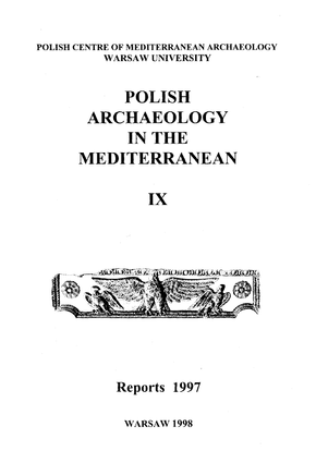 Polish Archaeology in the Mediterranean 09. Reports 1997 (PDF)