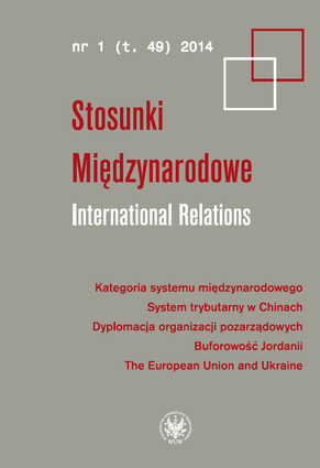 Stosunki Międzynarodowe. International Relations 2014/1 (49) – PDF