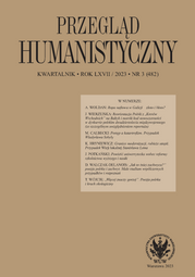 Przegląd Humanistyczny 2023/3 (482)