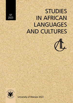Studies in African Languages and Cultures. Volumen 57/2023 (PDF)